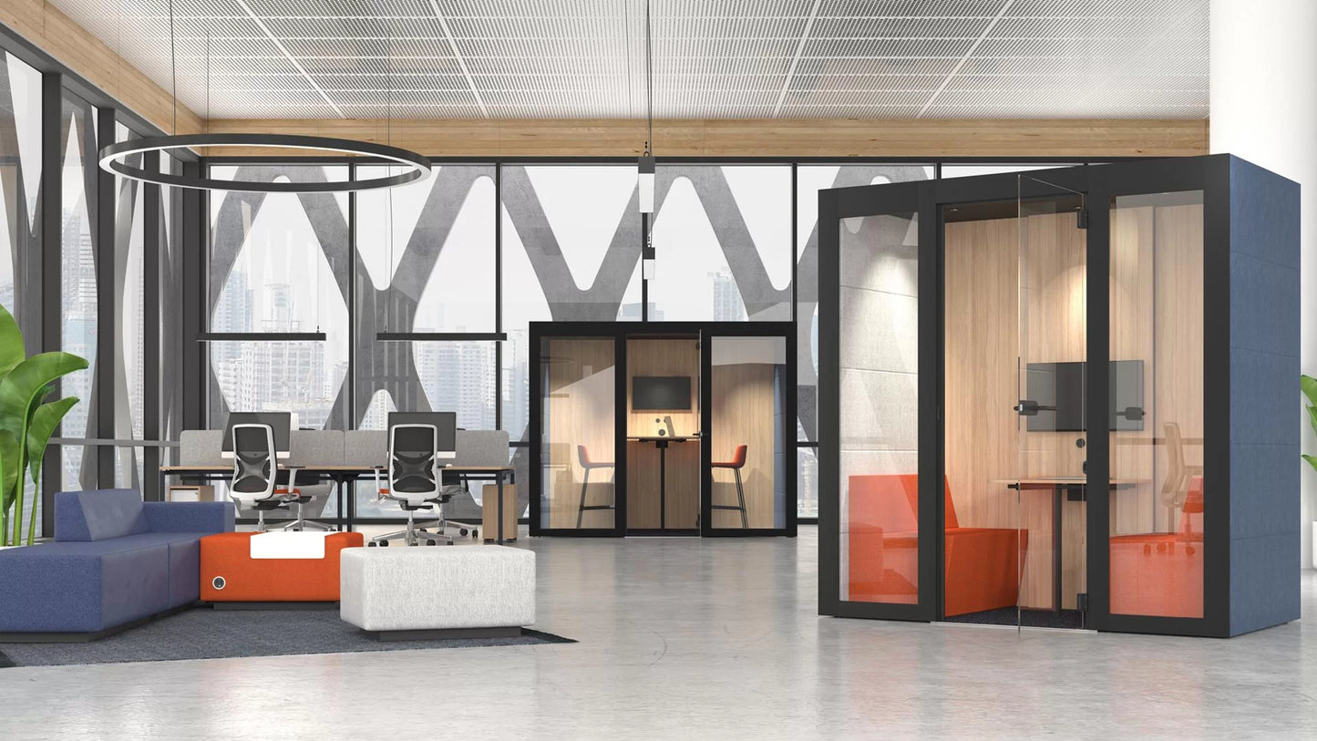 Cabine SILENT ROOM L par Narbutas : La salle de réunion au cœur de l'open-space