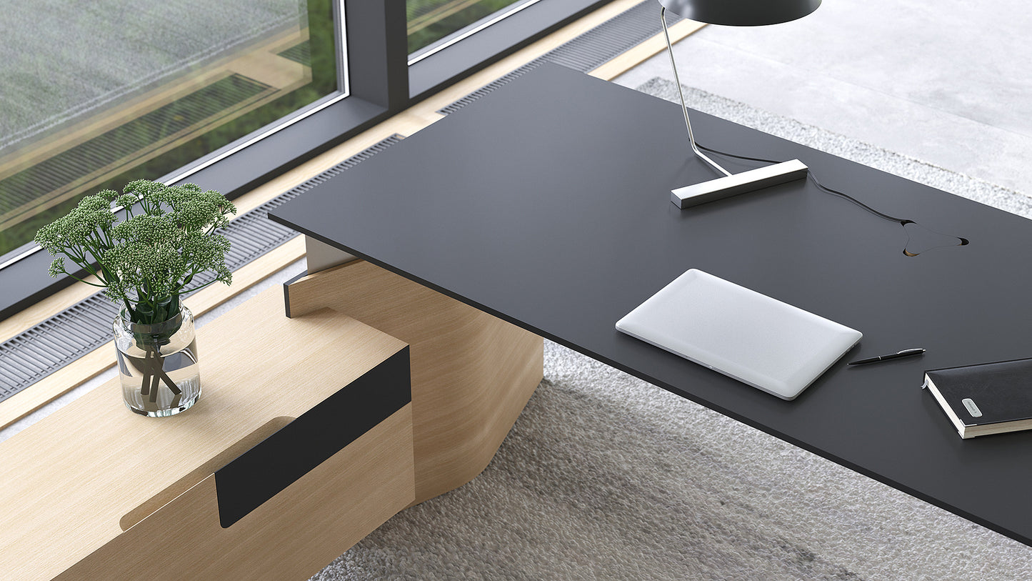 Bureau de Direction Assis-Debout MOVE&LEAD par Narbutas : L'ergonomie au sommet de l'élégance