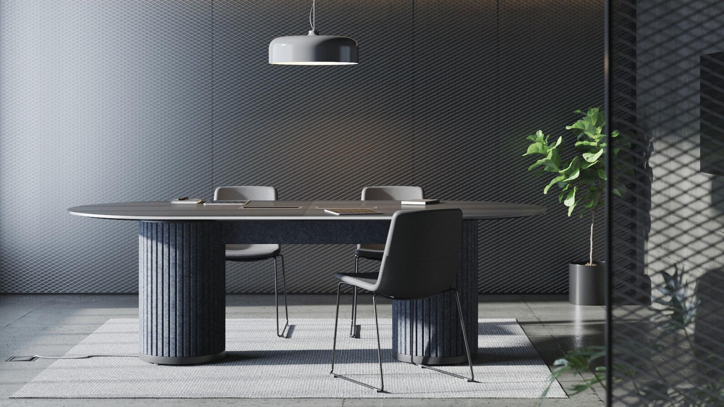 Table de Réunion PARTHOS par Narbutas : L'architecture sculpturale au service de l'acoustique