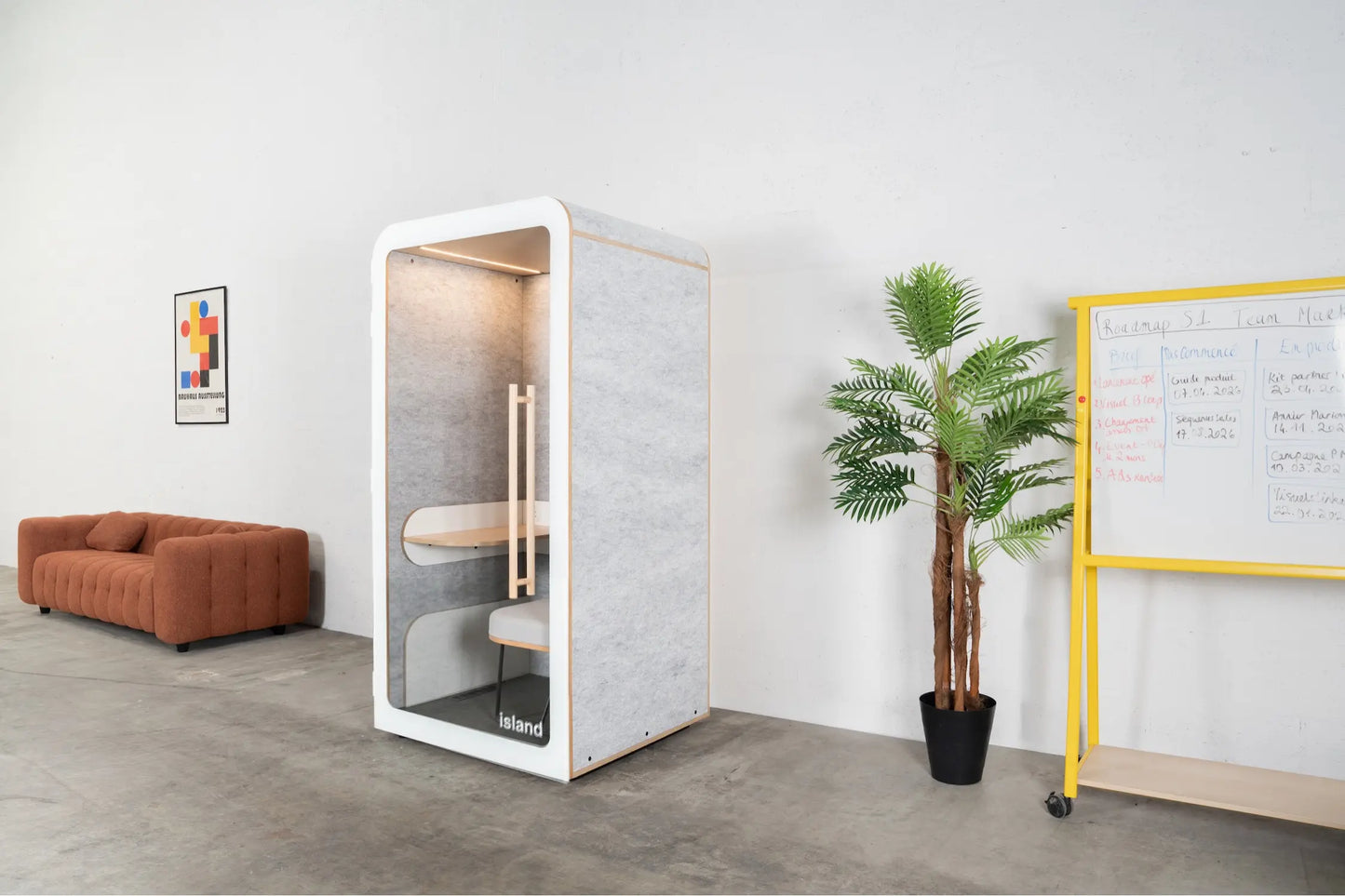 L'Îlot Desk par Workwithisland : Le bureau individuel de concentration