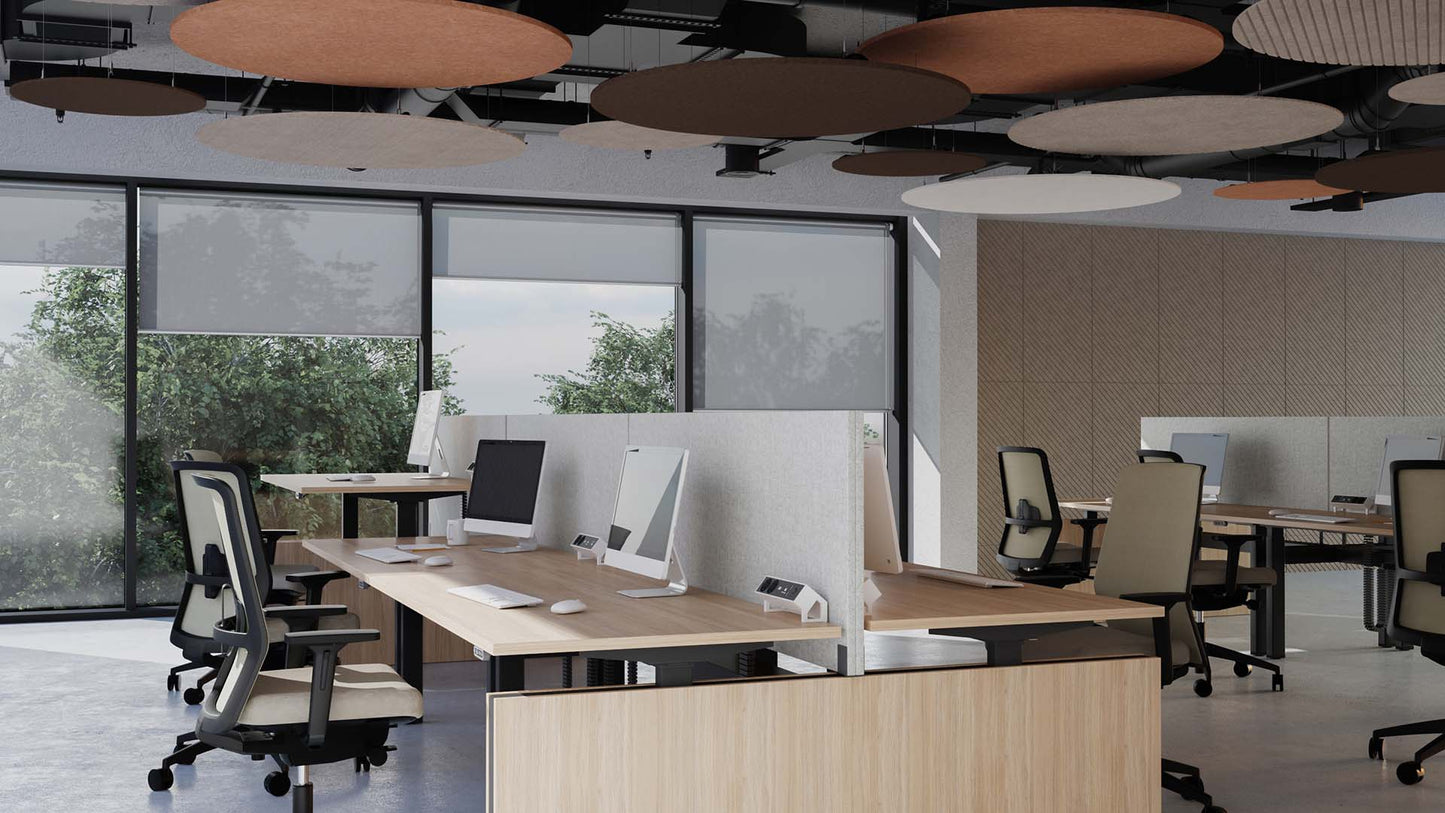 Solutions Suspendues ACOUSTIC ARTWORK Ceiling par Narbutas : Quand le silence tombe du plafond