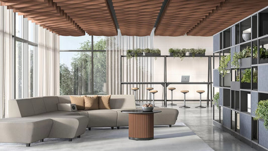 Solutions Suspendues ACOUSTIC ARTWORK Ceiling par Narbutas : Quand le silence tombe du plafond