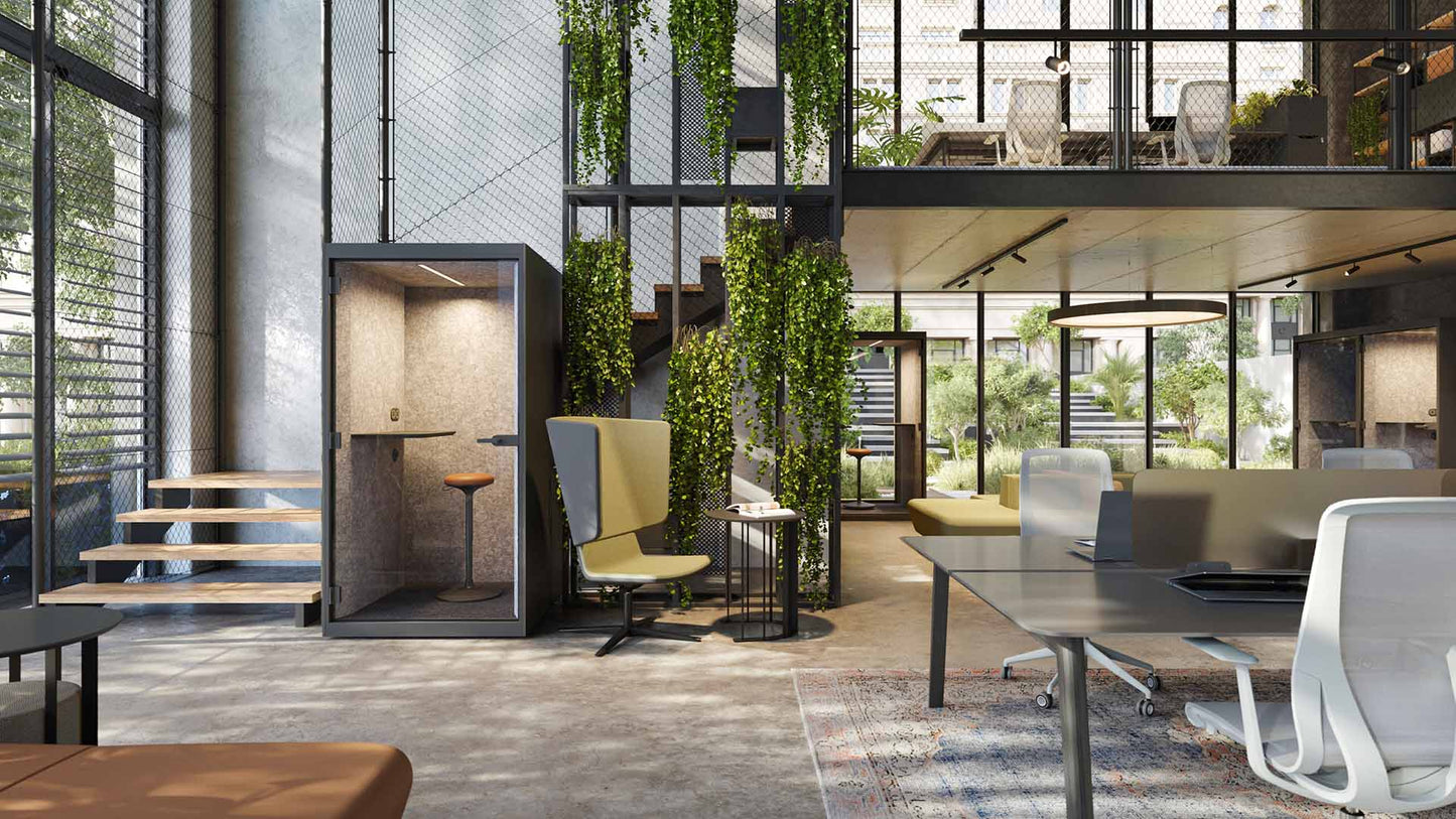 Cabine SONUS S par Narbutas : Le design acoustique au service de la concentration
