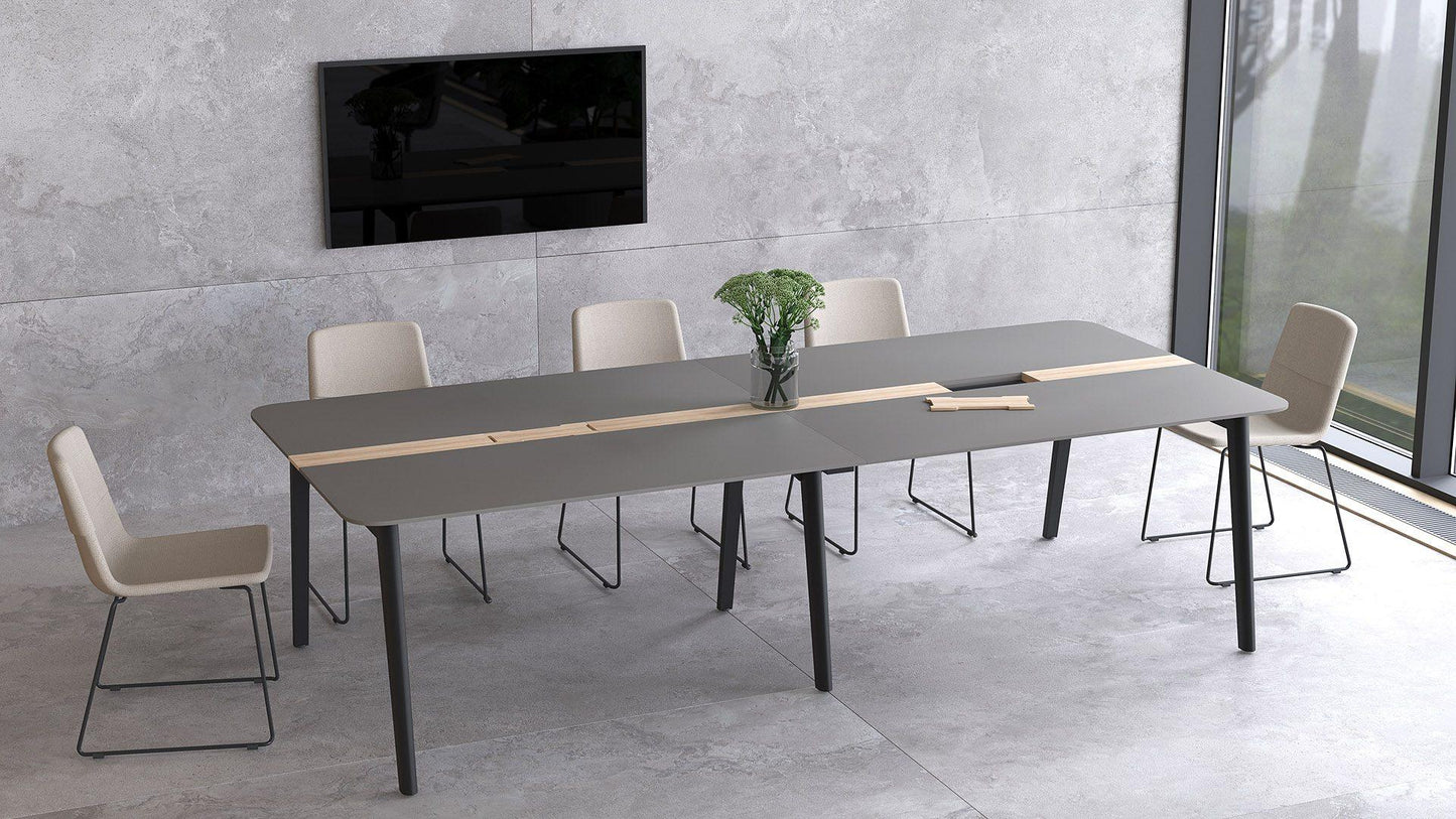 Table de Réunion NOVA Wood par Narbutas : La chaleur du bois pour des échanges inspirants