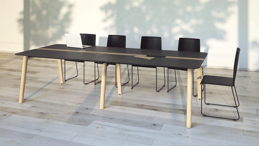 Table de Réunion NOVA Wood par Narbutas : La chaleur du bois pour des échanges inspirants
