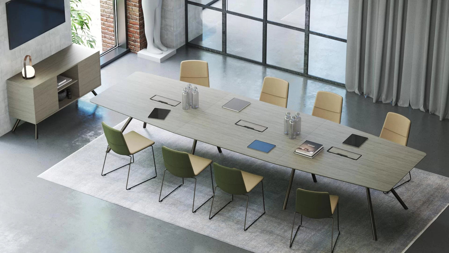 Table de Réunion ARQUS par Narbutas : Le luxe moderne pour vos décisions stratégiques