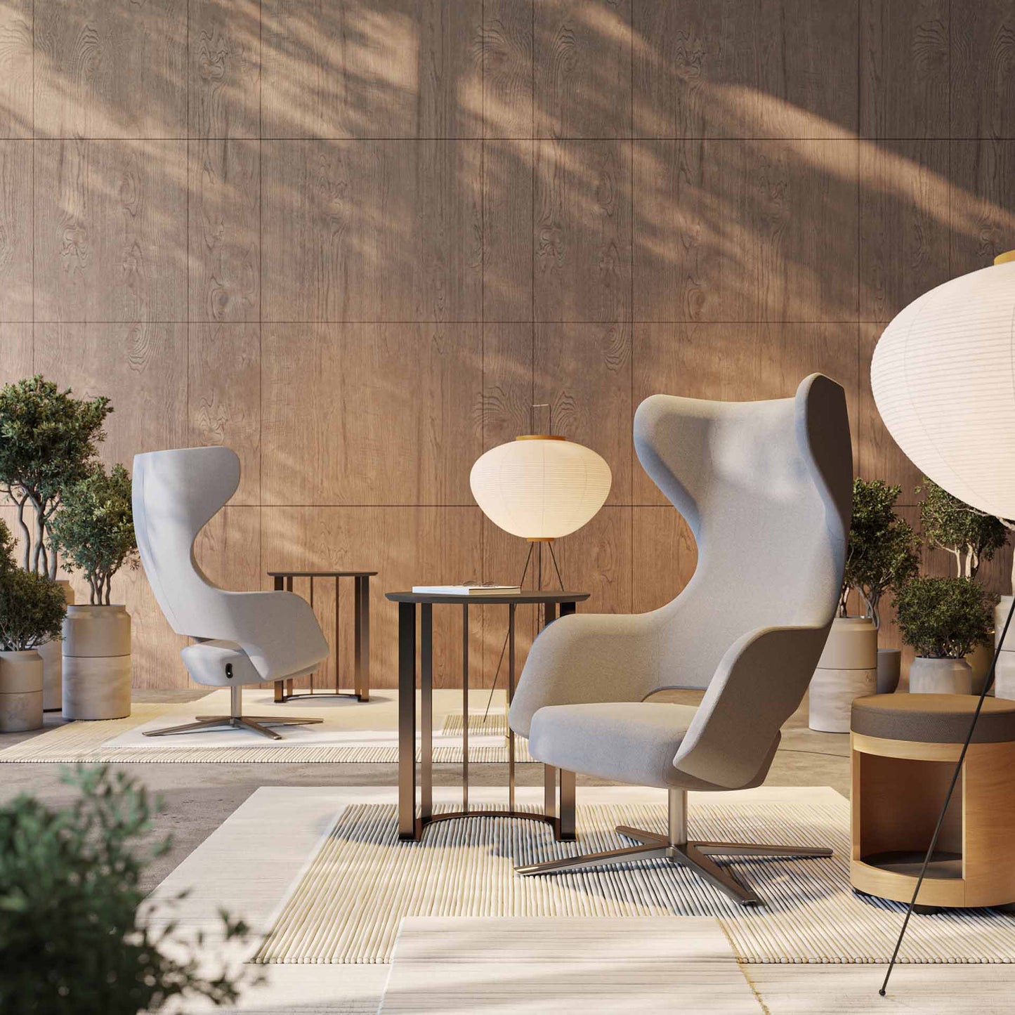 Chaise Lounge SANDIE par Narbutas : L'élégance organique pour vos moments de détente