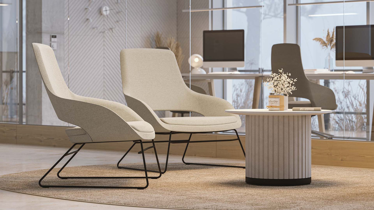 Chaise Lounge SANDIE par Narbutas : L'élégance organique pour vos moments de détente